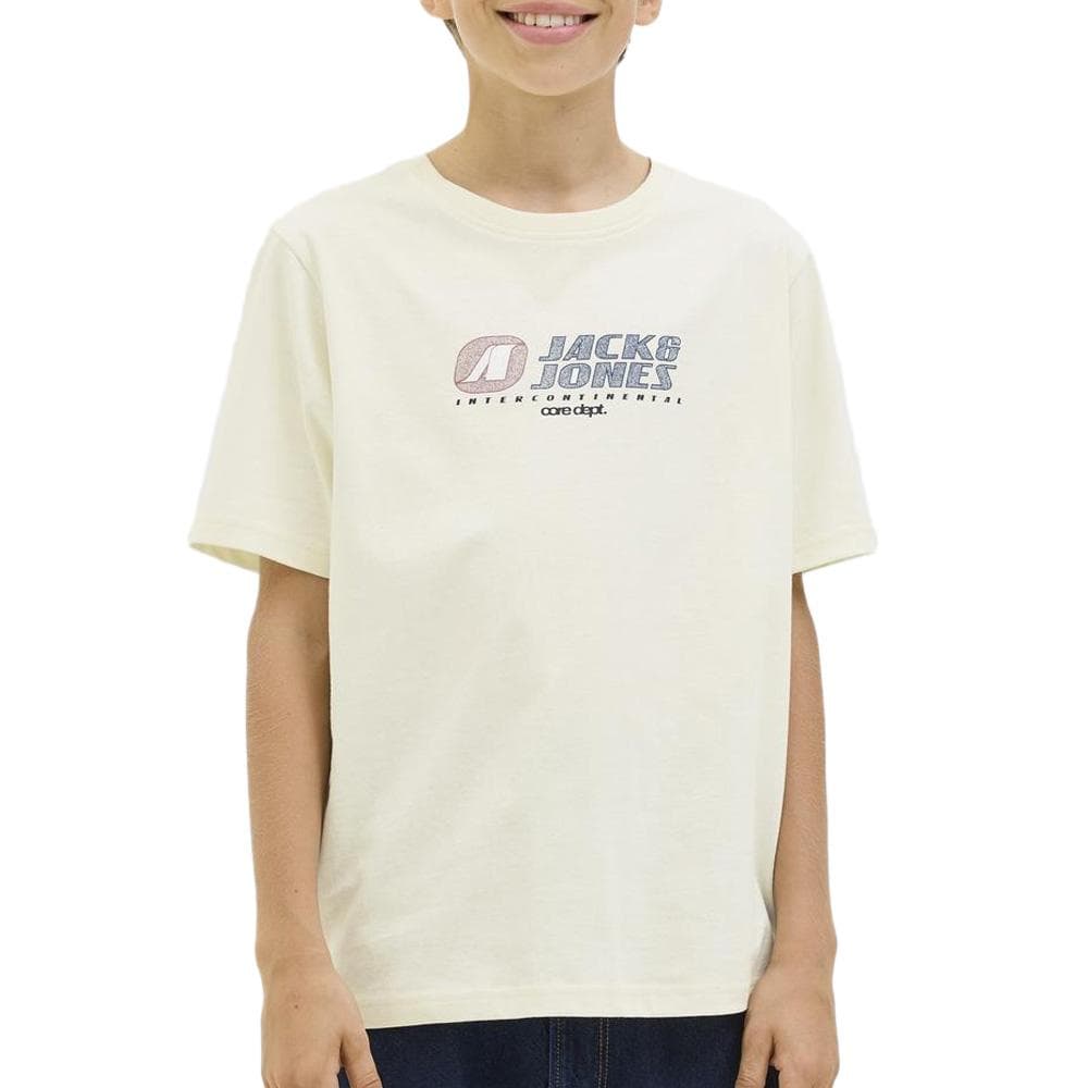 T-Shirt Blanc Garçon Jack & Jones Cotier 1