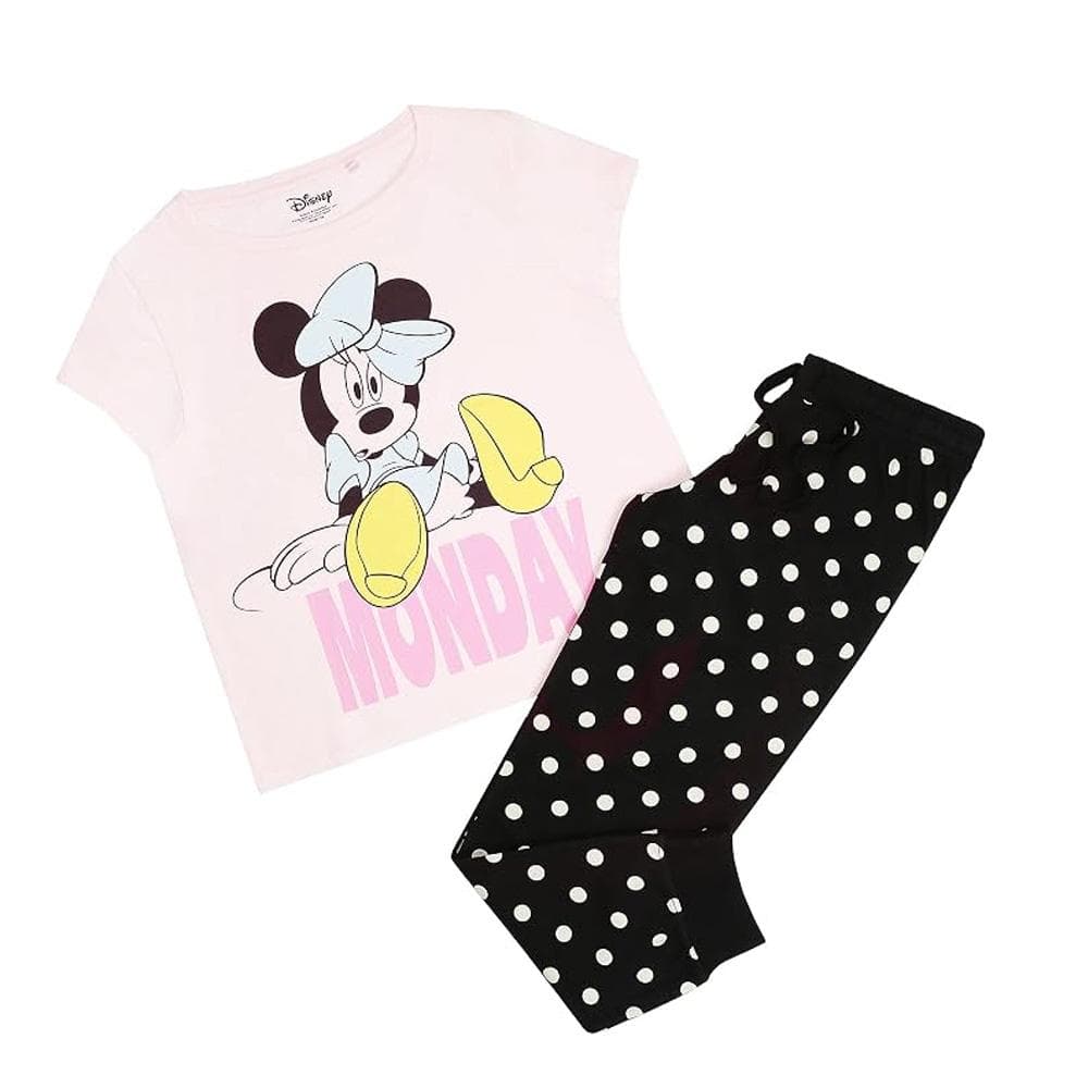 Pyjama Rose/Noir Femme Disney Minnie Monday 2