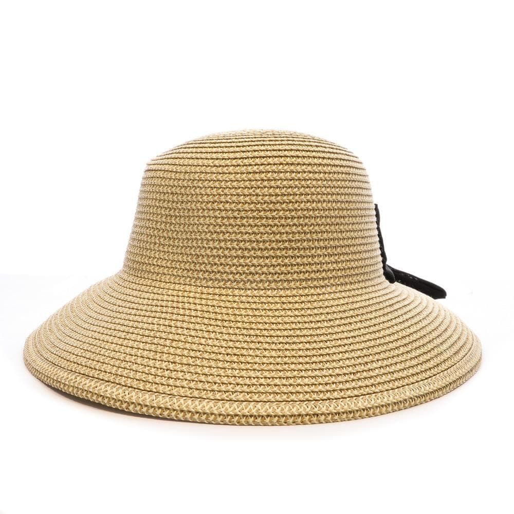 Chapeau de Paille Noir Femme Via Lorenzo Bohème 1