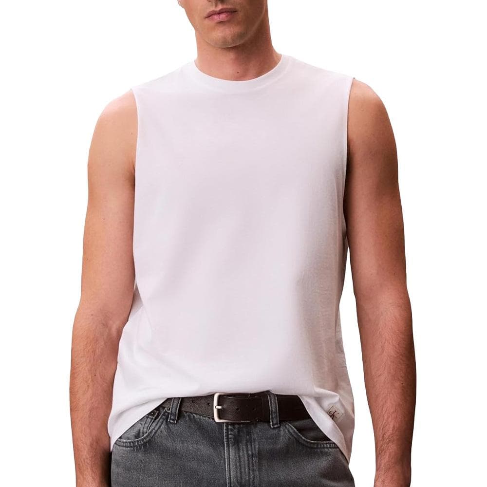 Débardeur Blanc Homme Calvin Klein Jeans 30s 1