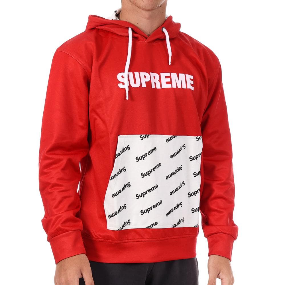 Sweat à capuche Rouge Homme Supreme Grip Machop 1