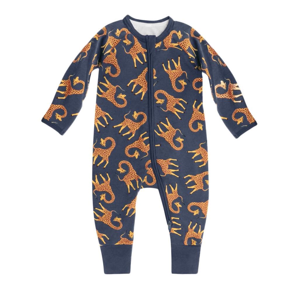 Pyjama Bébé Manches Longues Bleu Garçon Dim Girafes 1