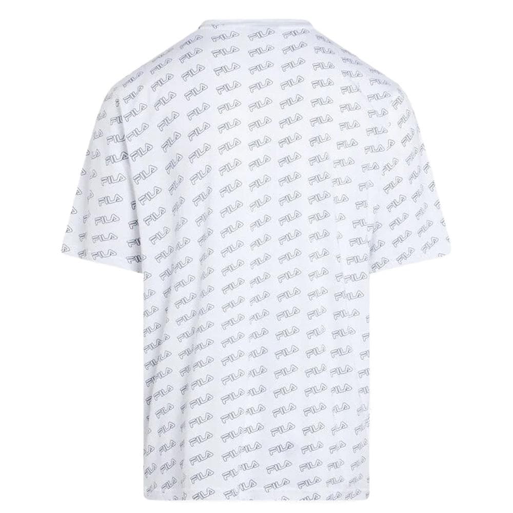 T-shirt Blanc Homme Fila Flat Print 2