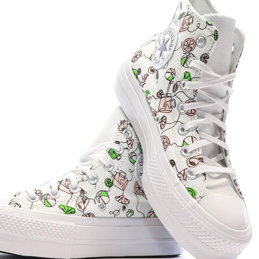 Baskets Blanches/Noires Femme Converse Lemonade 7