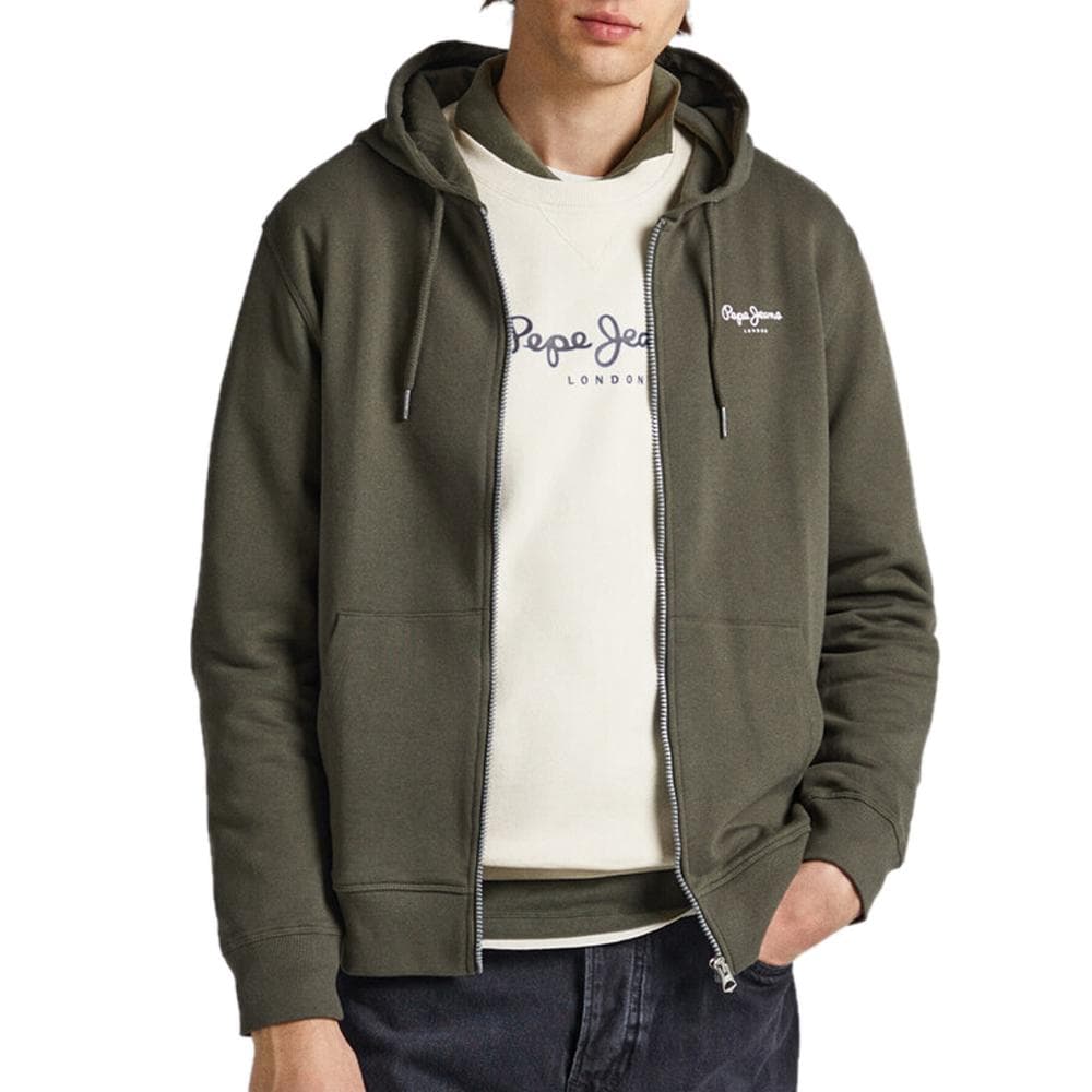 Sweat Zippé Kaki Homme Pepe jeans Edward 1