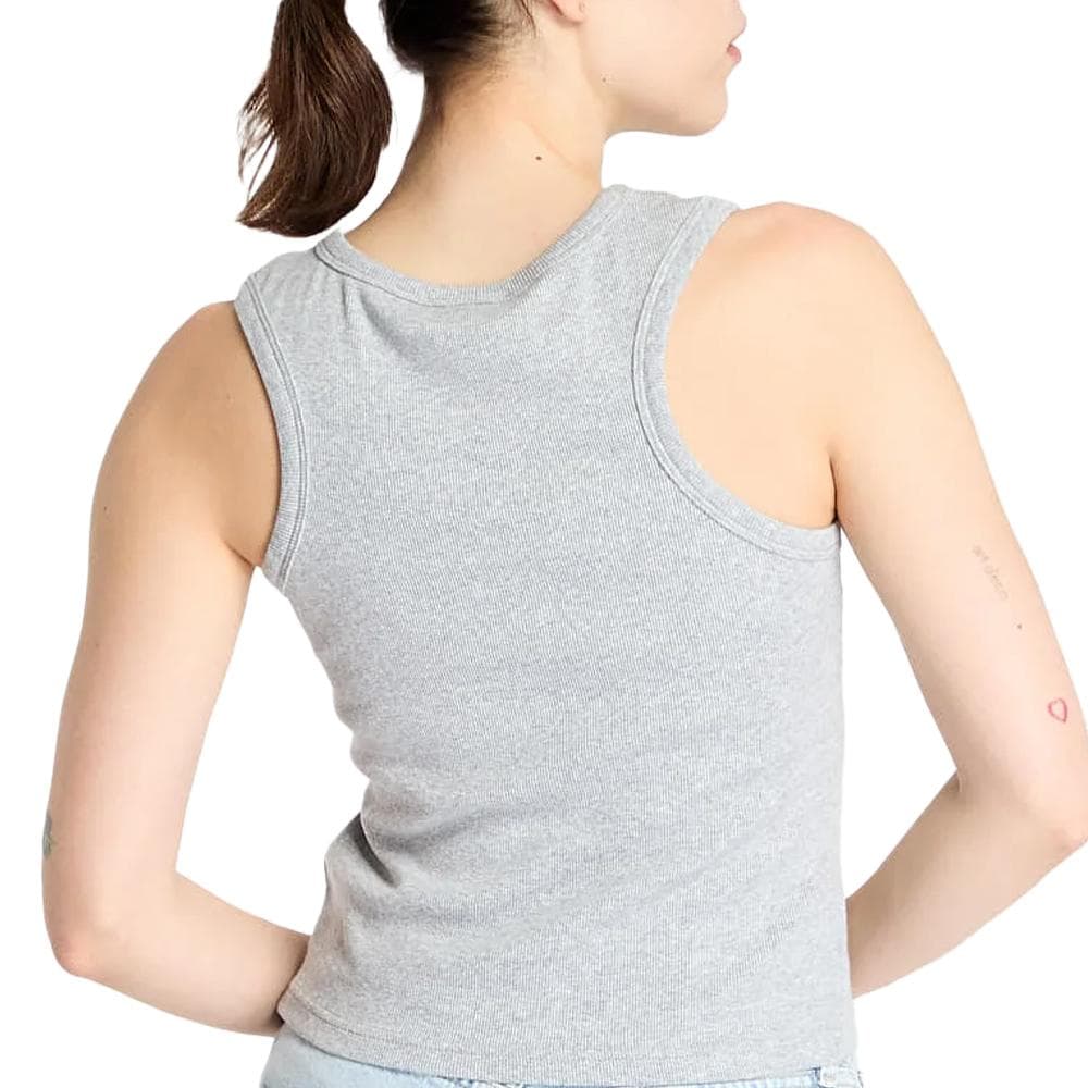 Débardeur Gris Femme Calvin Klein Jeans Label 2