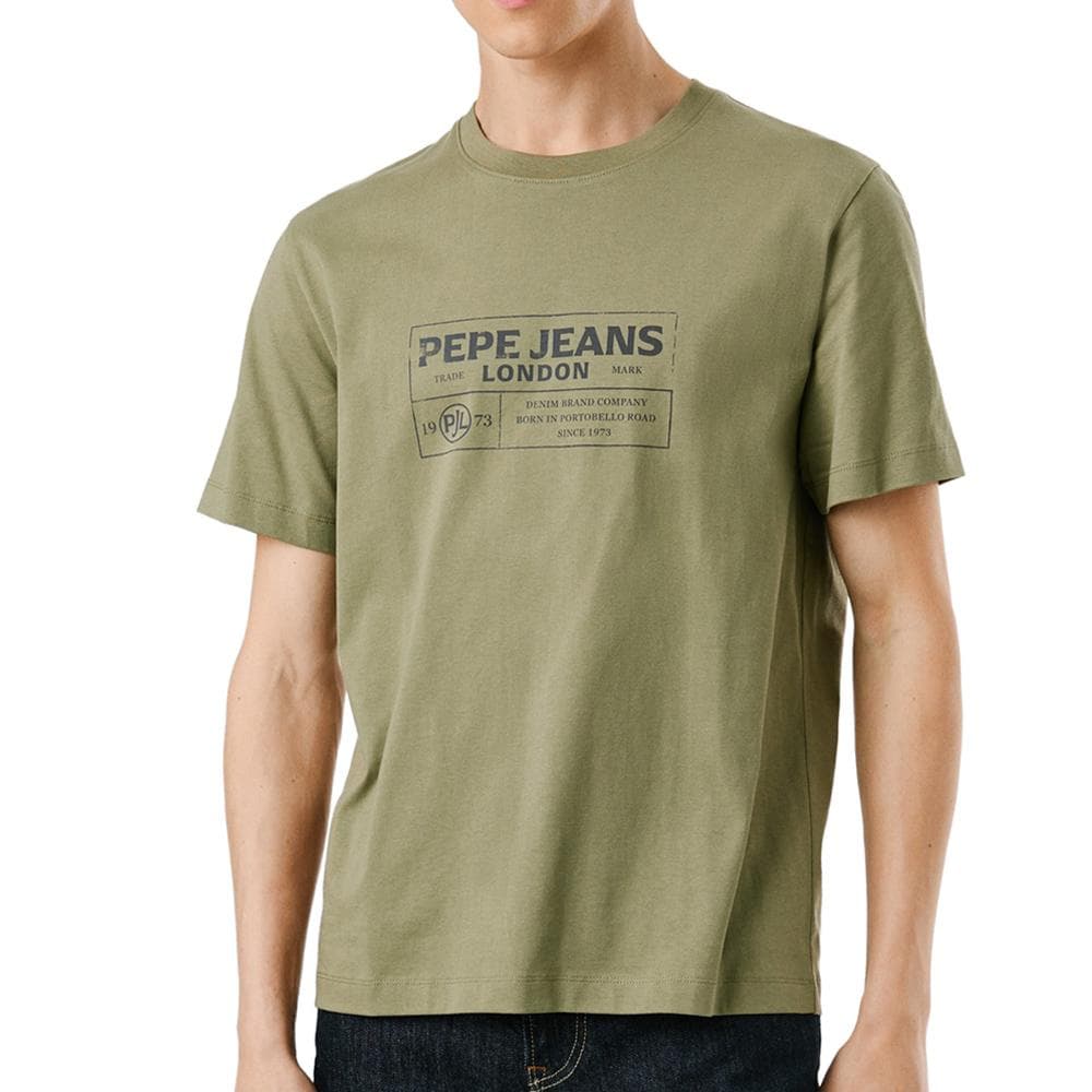 T-Shirt Vert Homme Pepe jeans Tharky 1