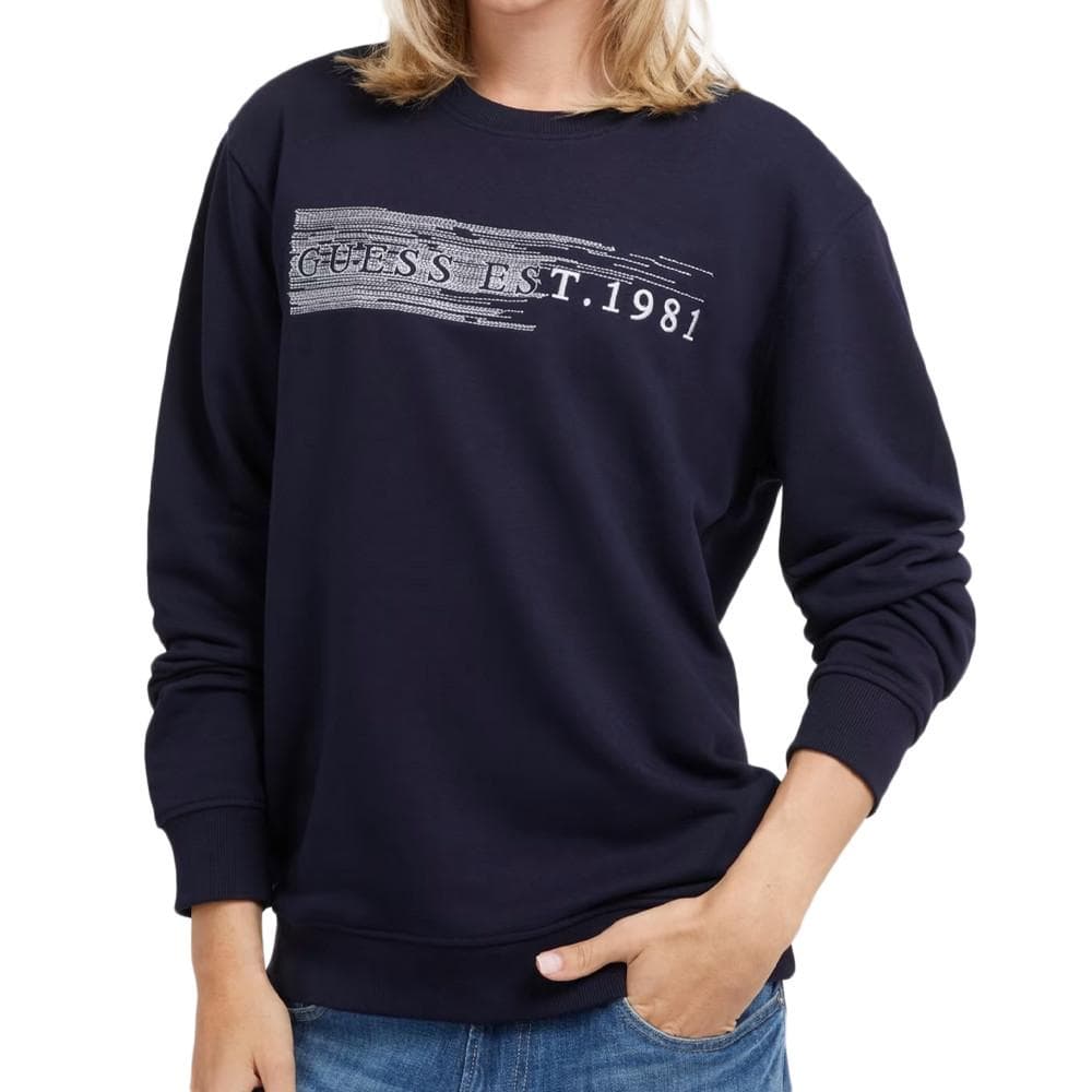 Sweat Marine Homme Guess Brode 1