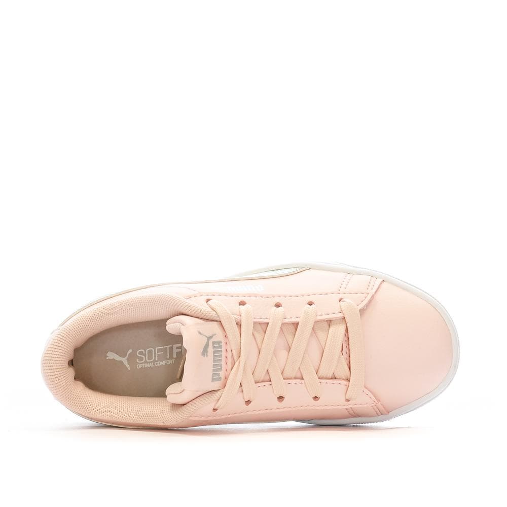 Baskets Rose/Gris pailleté Fille Puma Vikky Rainbow 4
