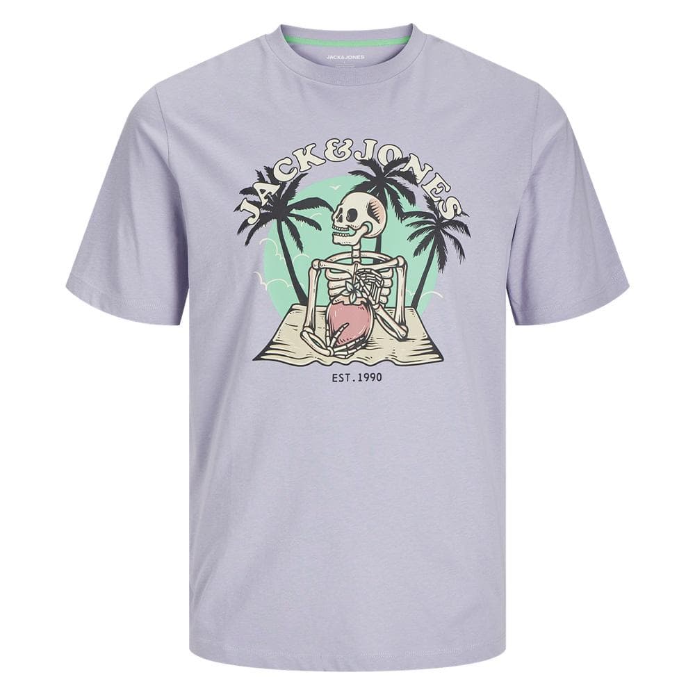 T-shirt Violet Garçon Jack & Jones Elijah 12269825 3