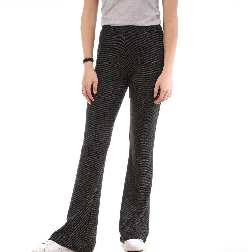 Pantalon Fluide Noir Femme Only Flared 1