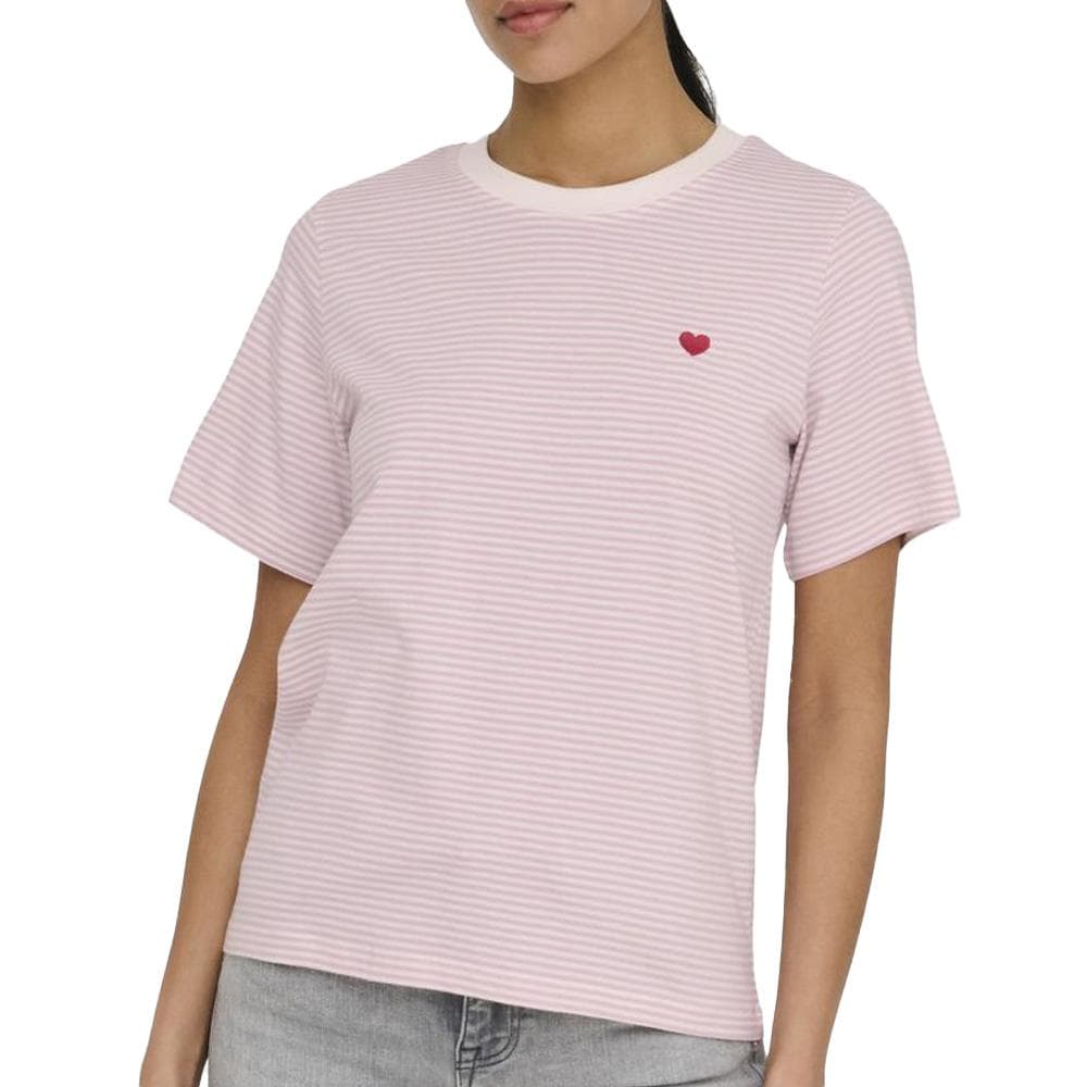 T-shirt Rose/Rayures Femme JDY Pisa 1
