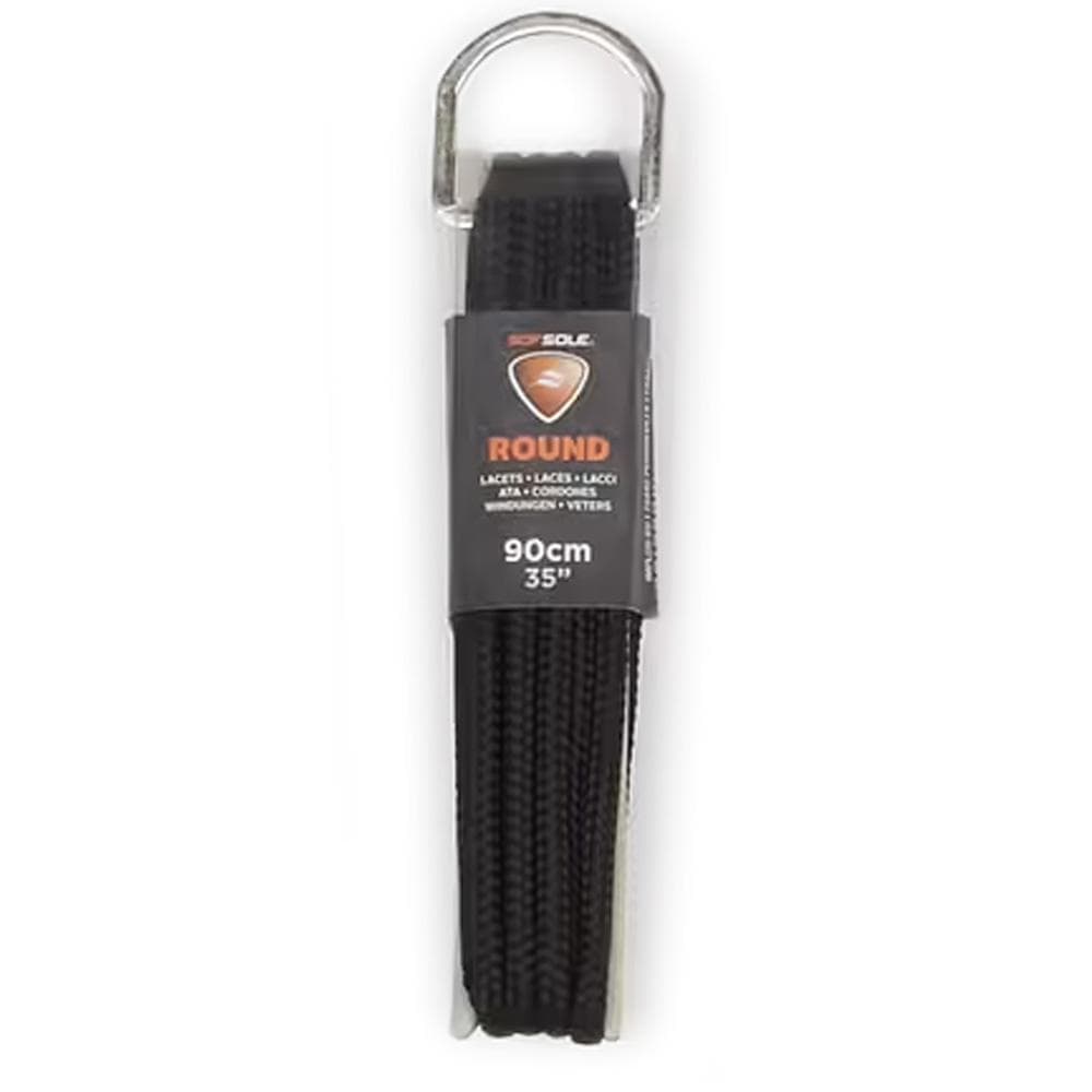 Lacets Noir Homme Sofsole Dring Round Black 90 Cm 1