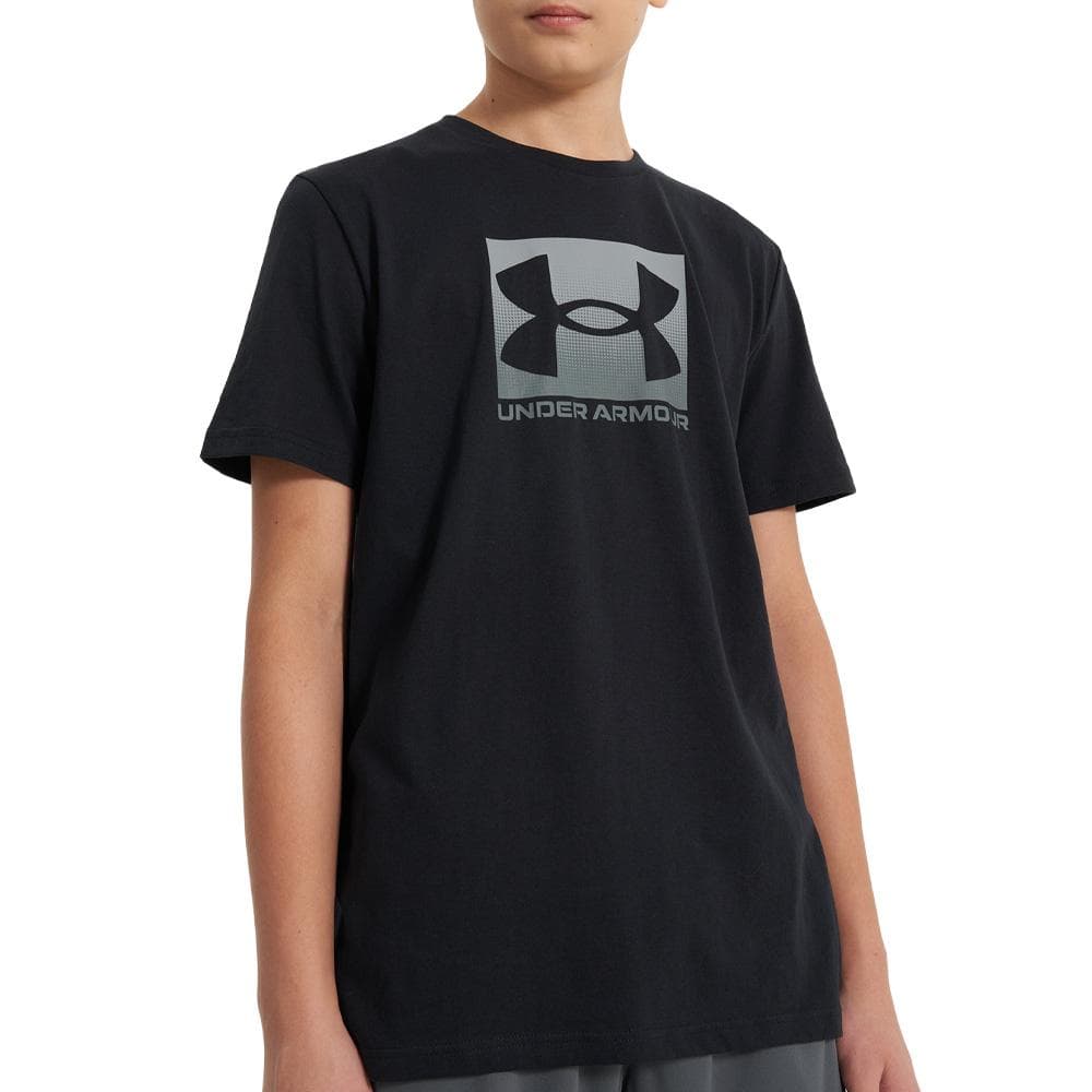 T-Shirt Noir Garçon Under Armour Boxed 1