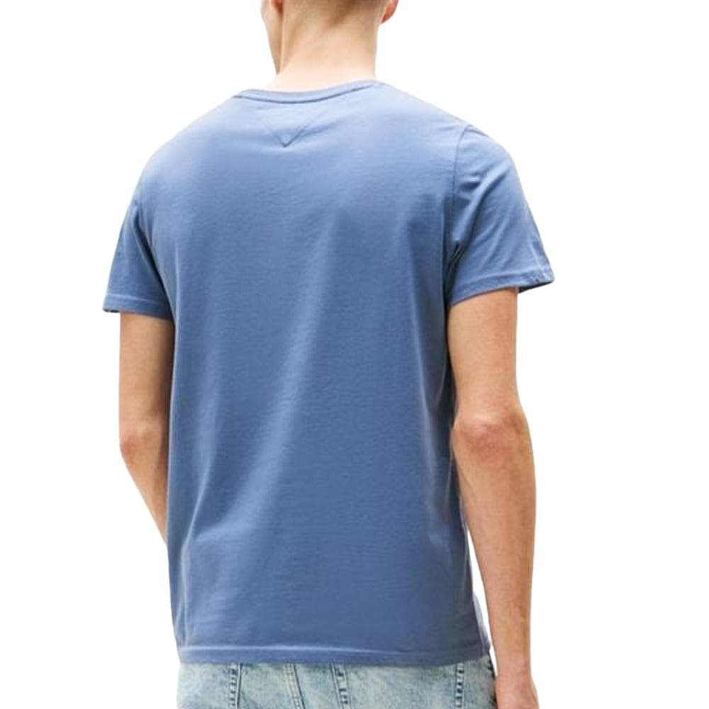 T-Shirt Bleu/Mauve Homme Tommy Hilfiger Slim Jersey 2