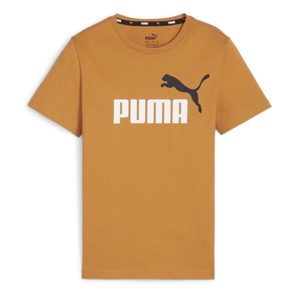 T-Shirt Orange Garçon Puma Essentials Logo 66 1
