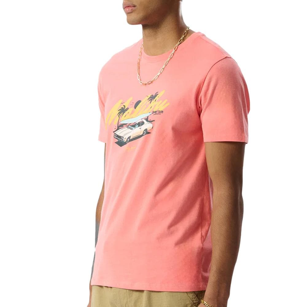 T-Shirt Rose Homme Teddy Smith Malibu 2