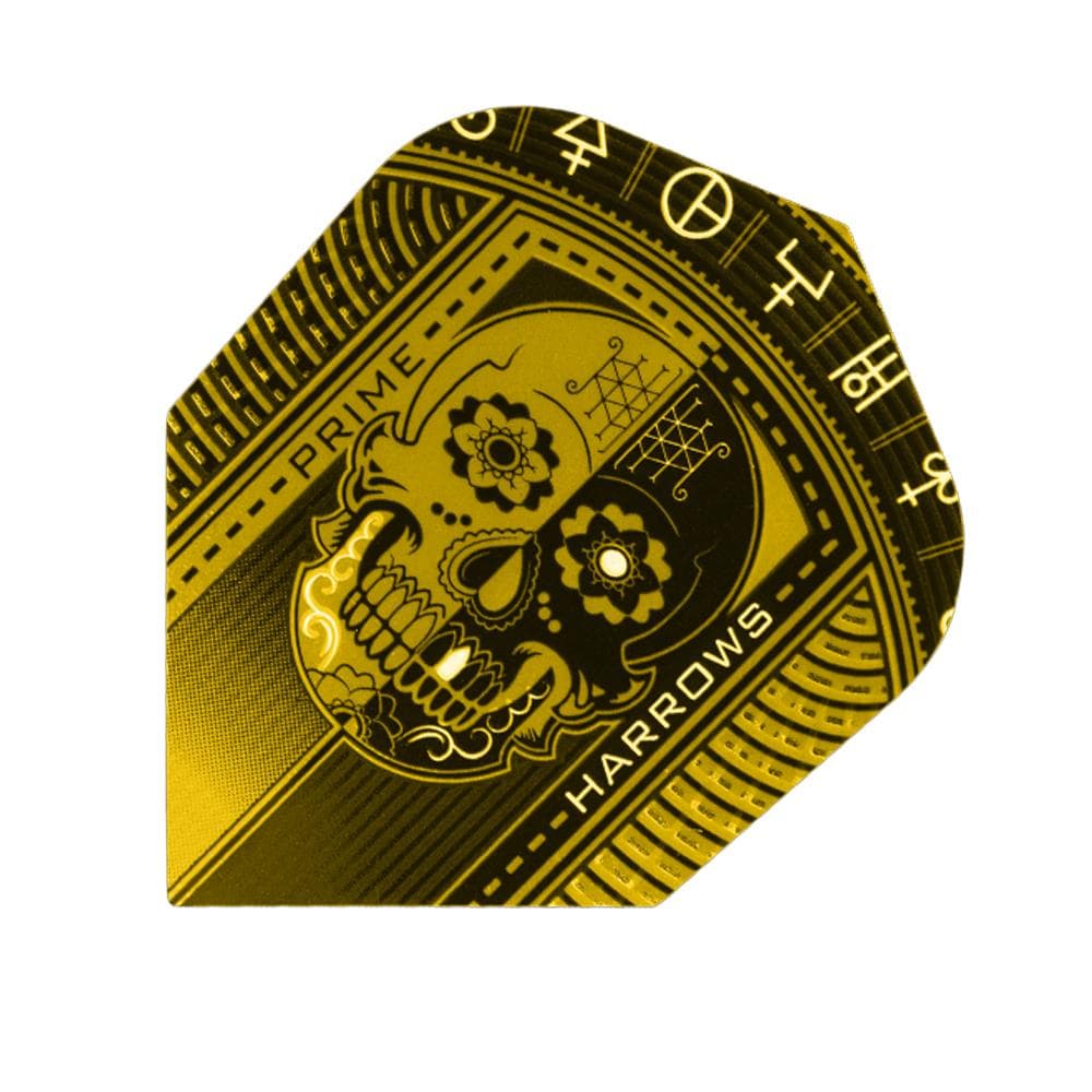 Ailettes Rapide Noir/Jaune Harrows Dart Flights 1