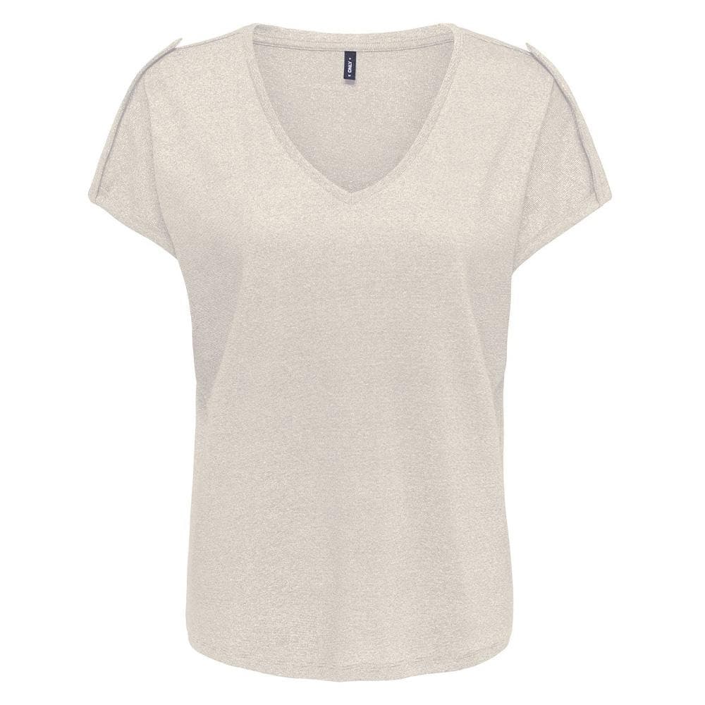 T-Shirt Beige Femme Only Rabi 1