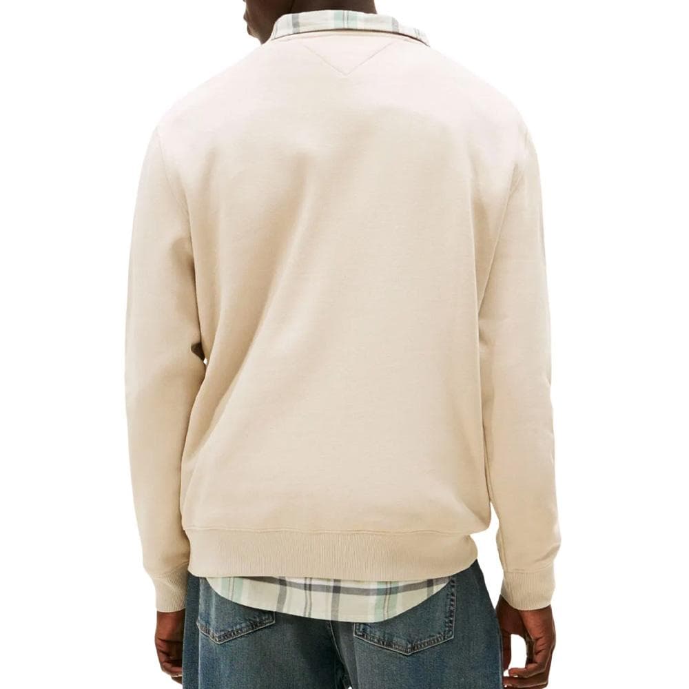 Sweat Beige Homme Tommy Hilfiger Reg Flag Crews 26 2