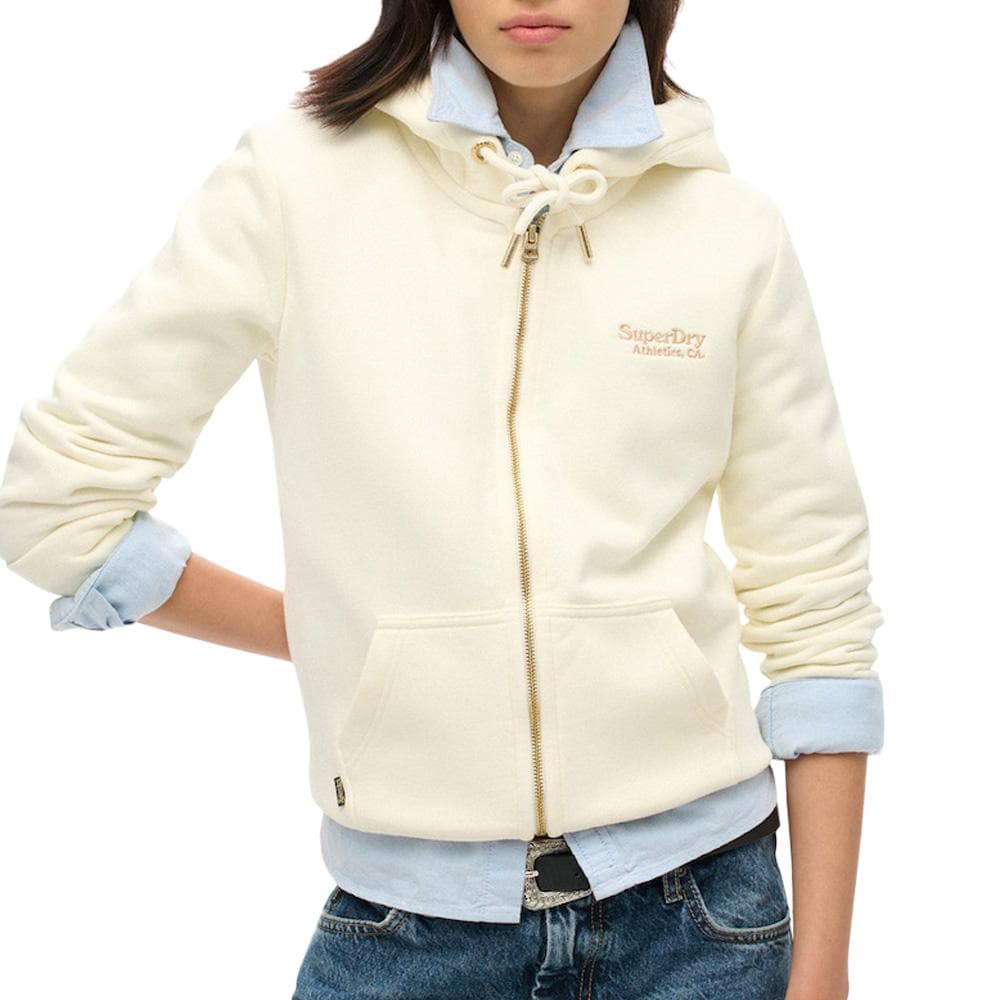 Sweat Zippé Beige Femme Superdry Essential W2012124A 1
