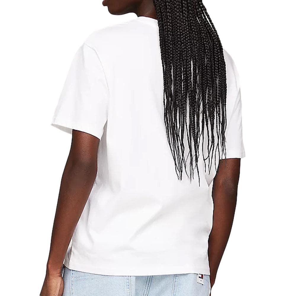T-shirt Blanc Femme Tommy Hilfiger Varsity Spor 2