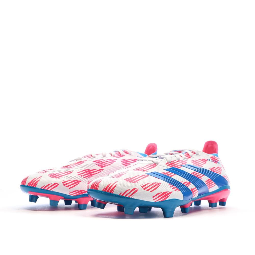 Chaussures de football Blanc/Bleu/Rose Homme Adidas Predator League 6