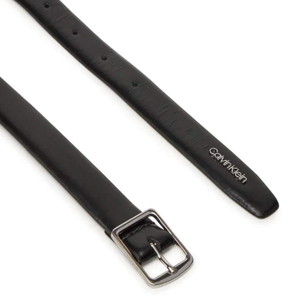 Ceinture Noir Femme Calvin Klein Jeans Slim Square Buckle - T 2