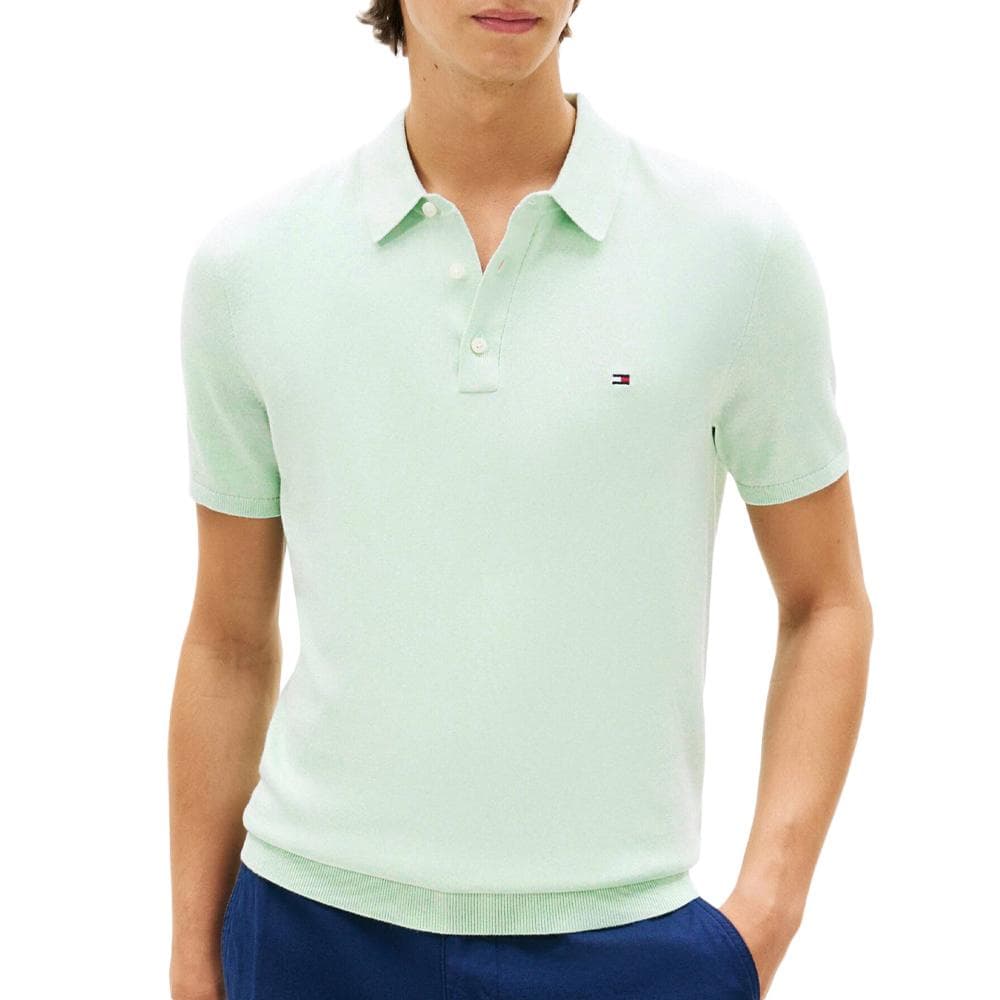 Polo Vert Homme Tommy Hilfiger Essential Cotton 1