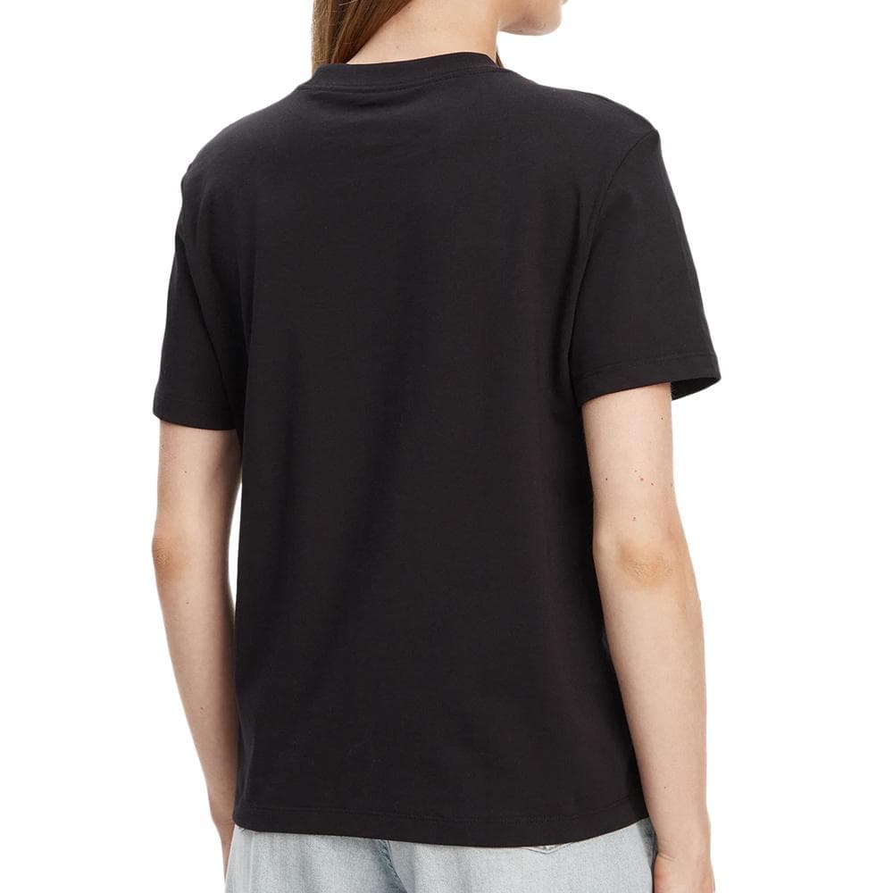 T-shirt Noir Femme Calvin Klein Jeans Ss 20s Classic Logo 2