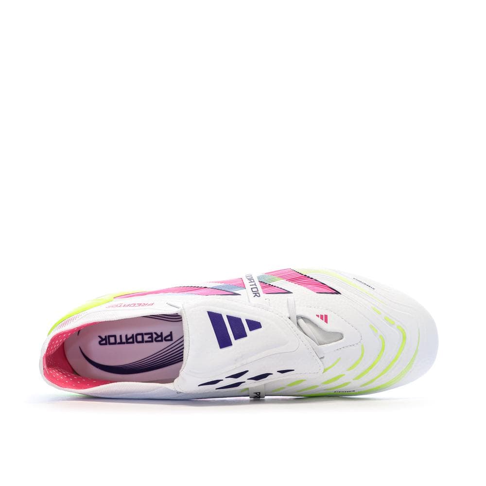 Chaussures de Foot Blanc/Rose Homme Adidas Predator Elite FT SG 4