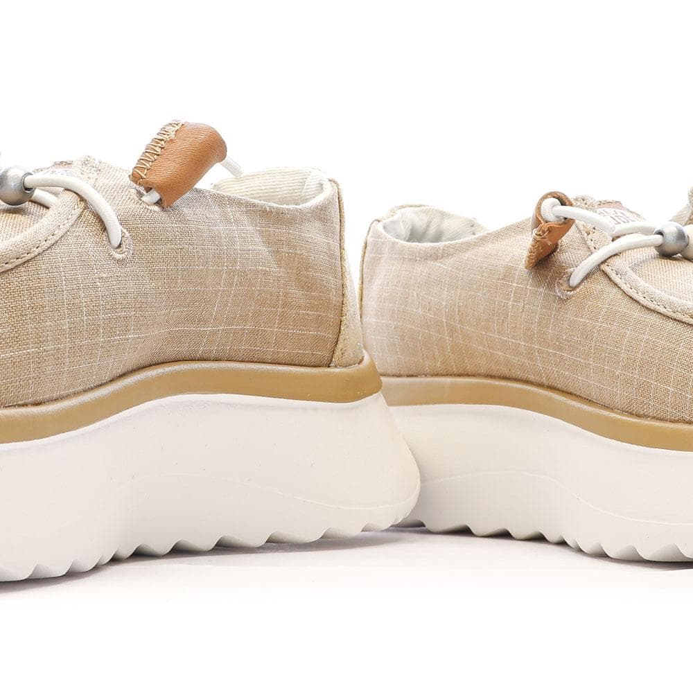 Chaussures Beiges/Dorées Femme Hey Dude Wally Sport Mesh 7