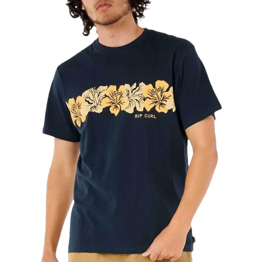 T-Shirt Marine Homme Rip Curl Hibiscus 1