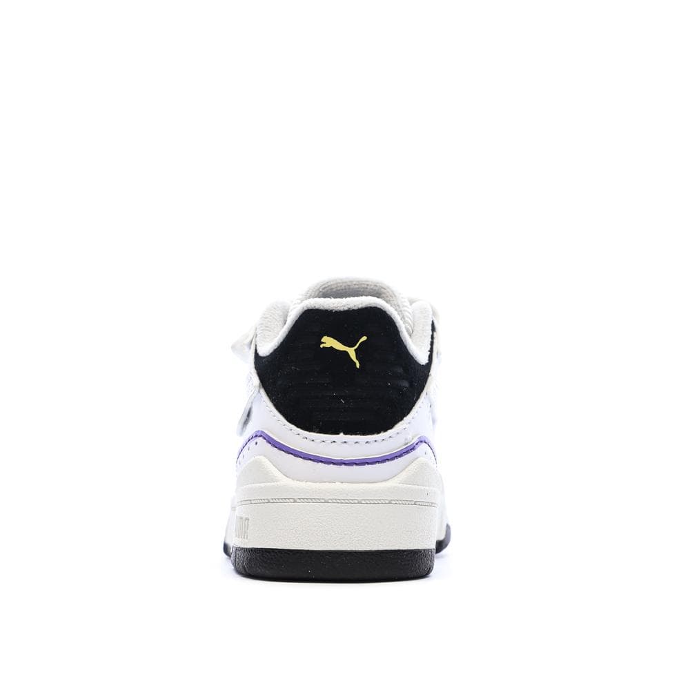 Baskets Blanc/Violet Garçon Puma Slipstream 3