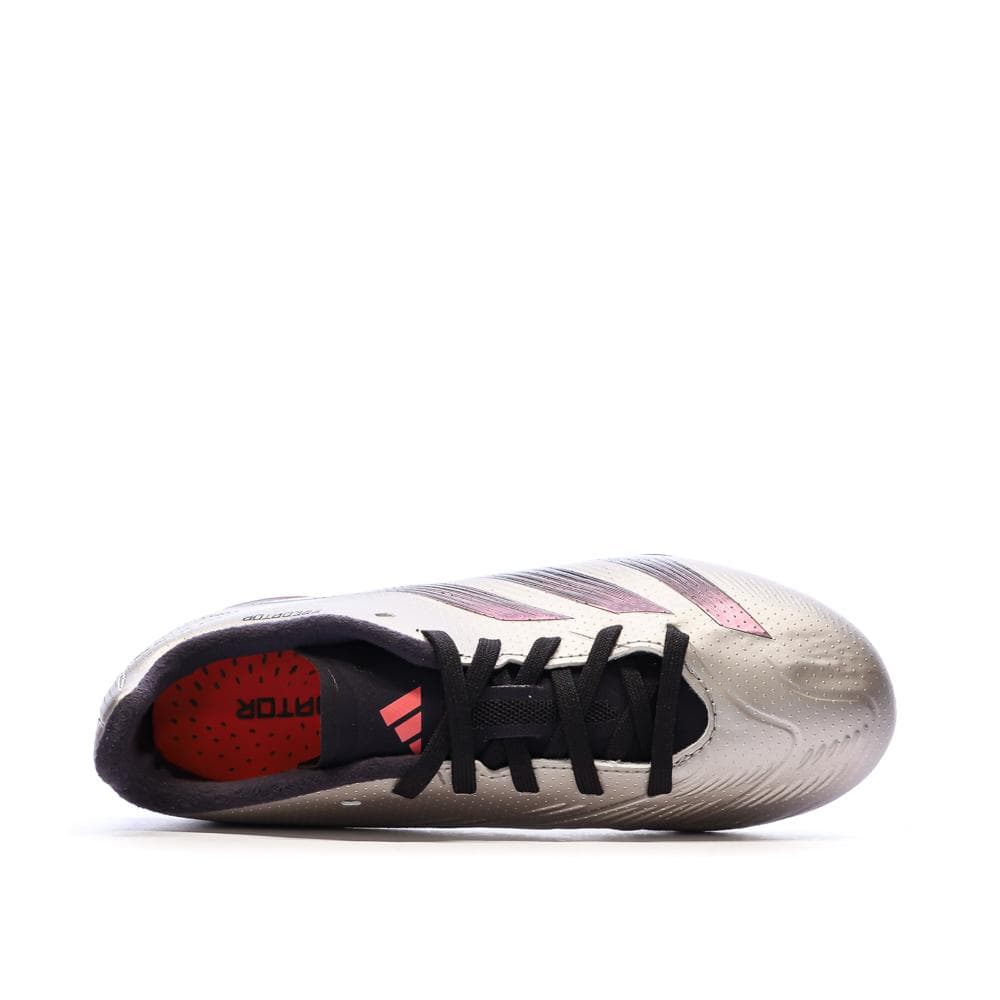 Chaussures de Football Gris/Noir Mixte Adidas Predator League FG 4