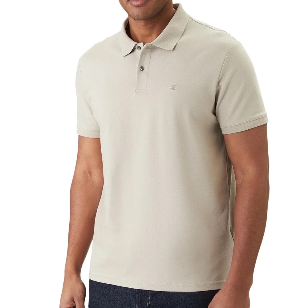 Polo Beige Homme Calvin Klein Jeans Refined 1