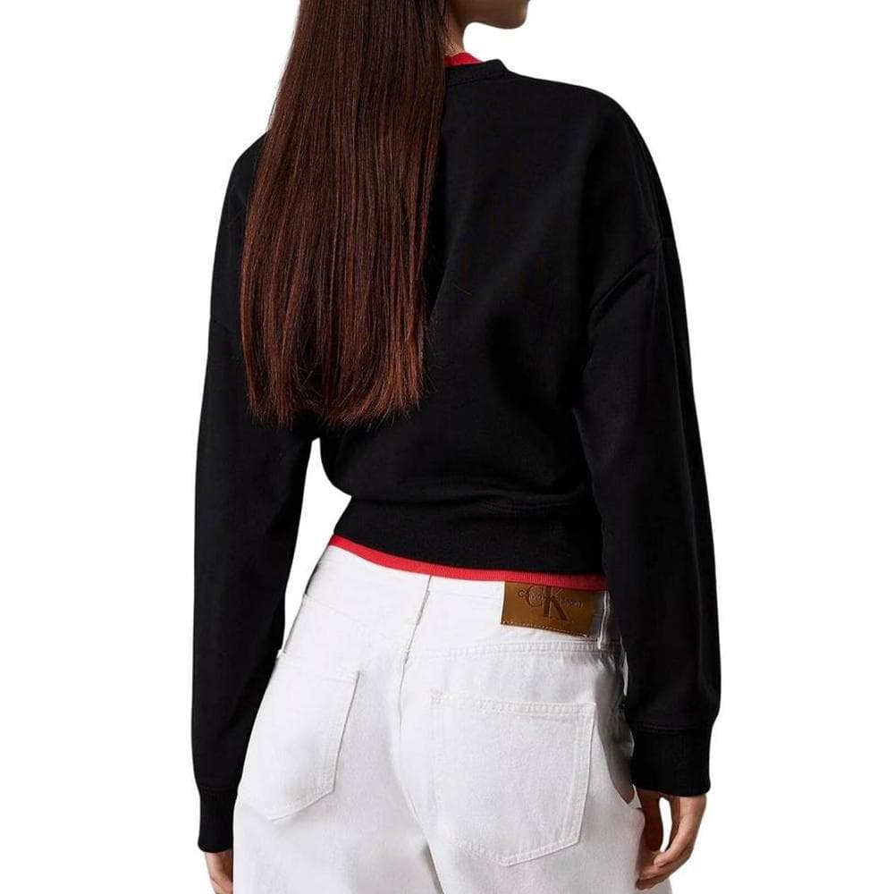 Sweat Noir Femme Calvin Klein Jeans LV047B234G 2