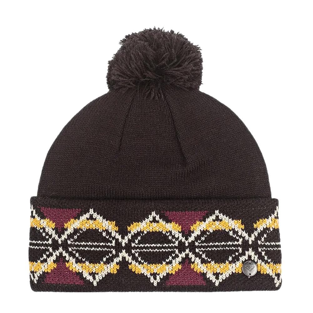 Bonnet à pompon Noir Femme Roxy Lizzie 1