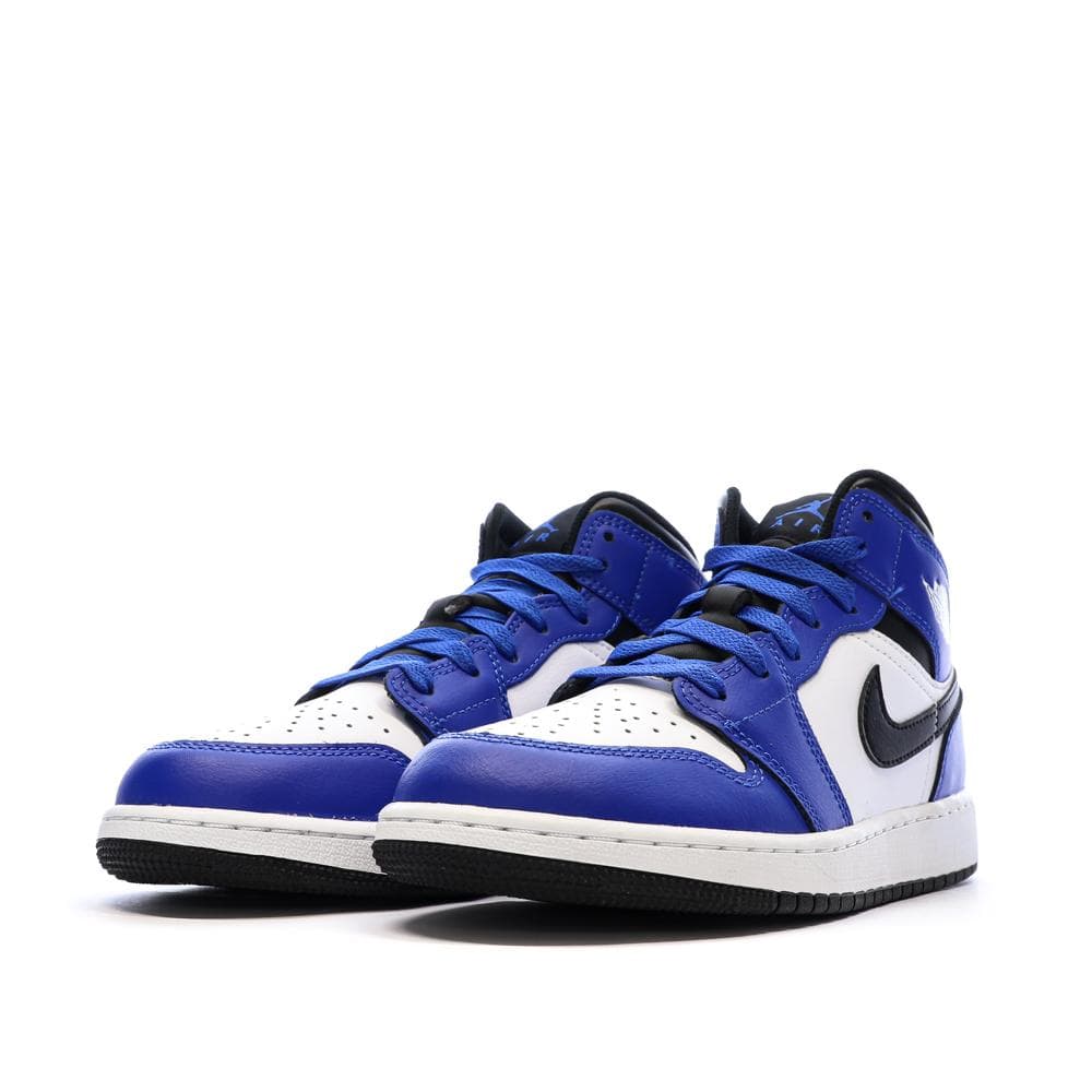 Baskets Bleues/Blanches Garçon Nike Air Jordan 1 Mid 6