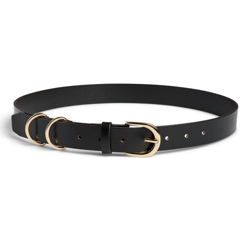 Ceinture Noire Femme Pieces Janni Leather - T 1