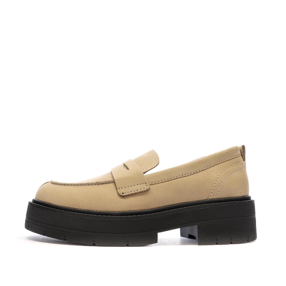 Mocassins Beige/Noir Femme Geox Spherica 1