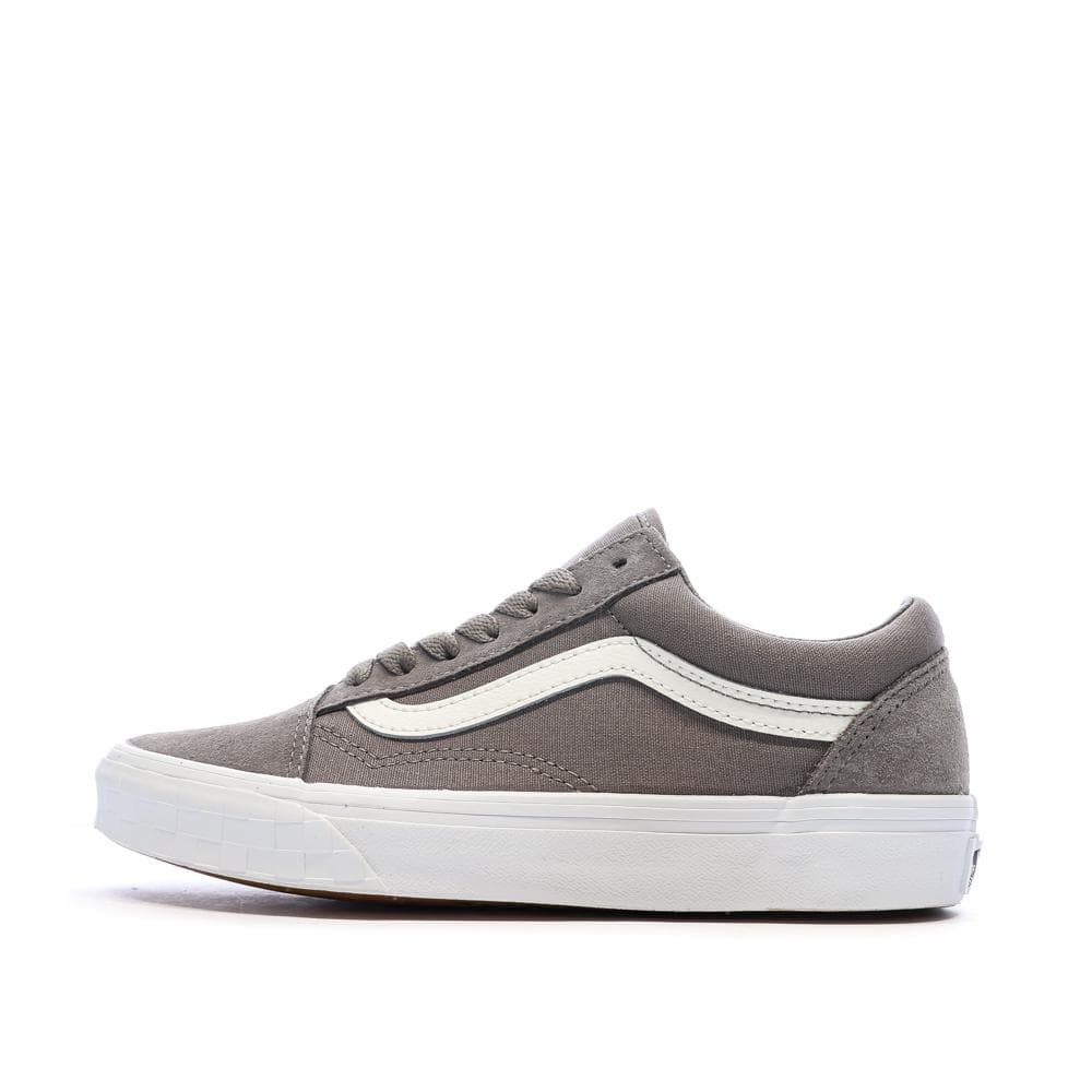 Baskets Grise Femme Vans Old Skool Check Bumper 1