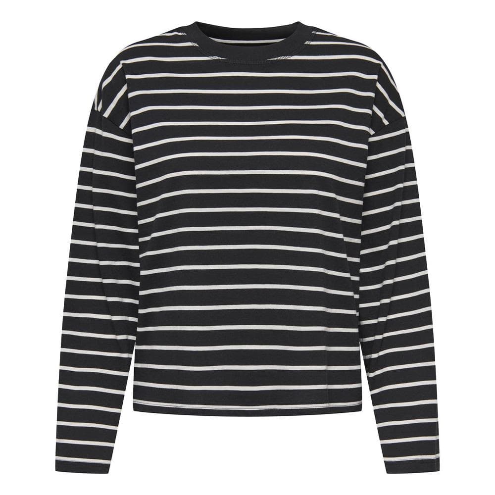 T-Shirt Manches Longues Noir Femme Only Happy 1