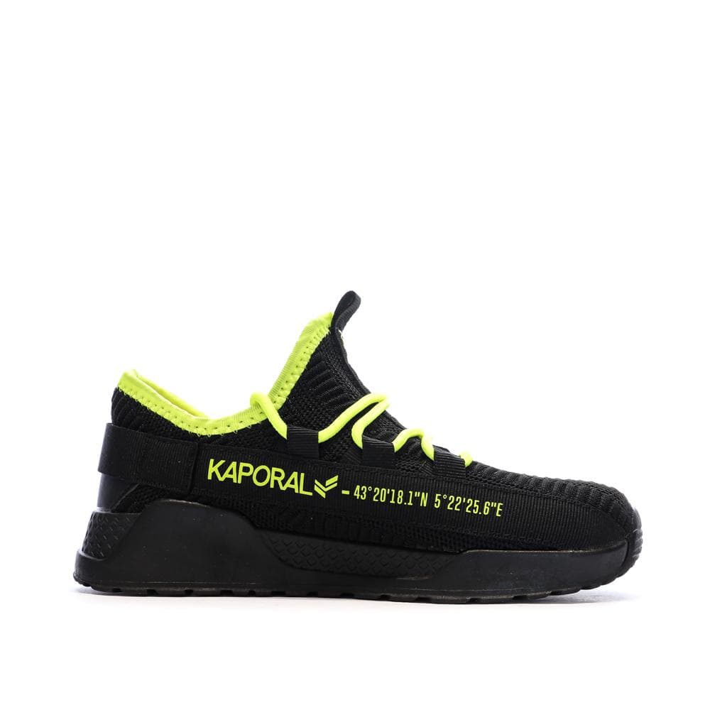 Baskets Noir/Jaune Garçon Kaporal Dofini 2