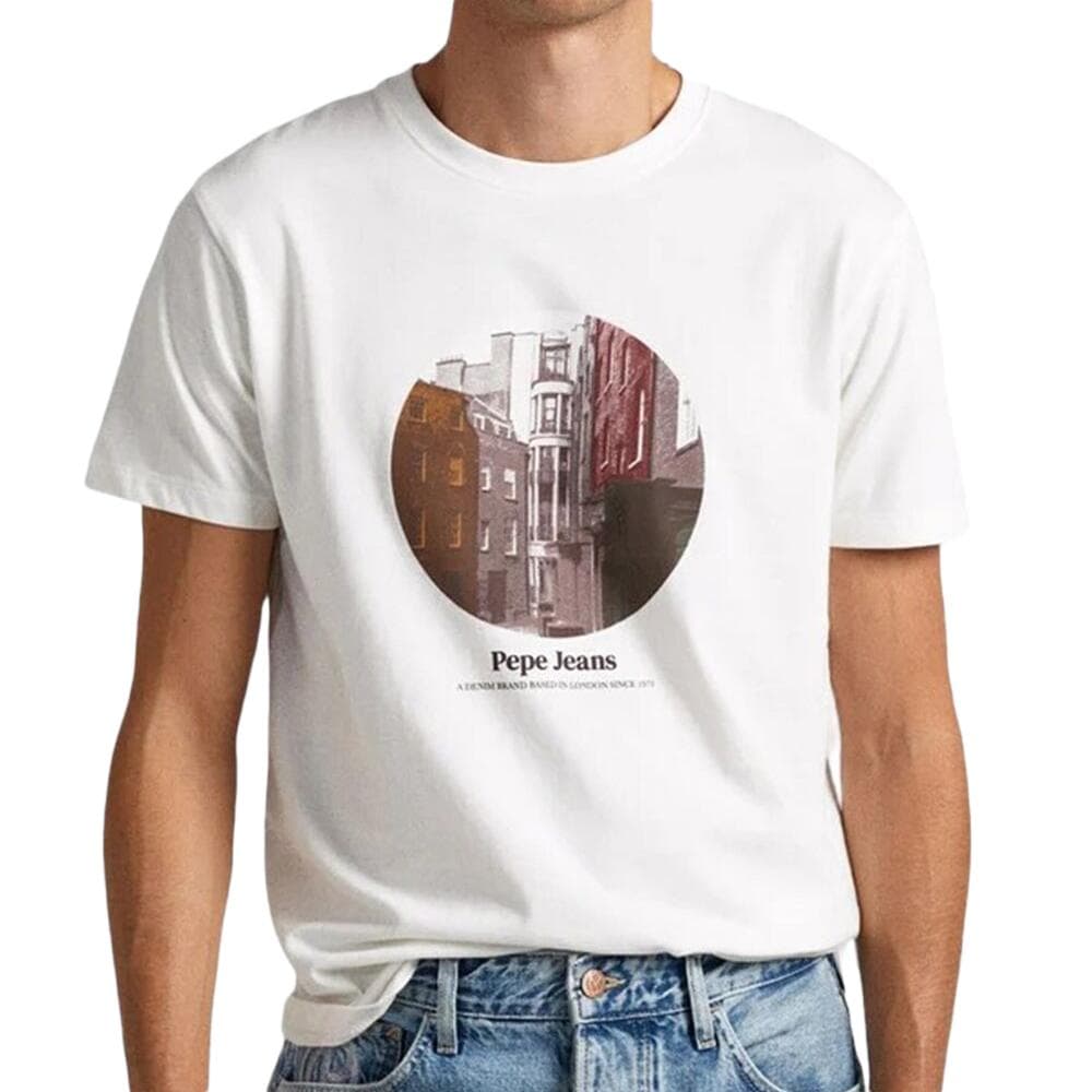 T-shirt Blanc Homme Pepe jeans Kervin 1