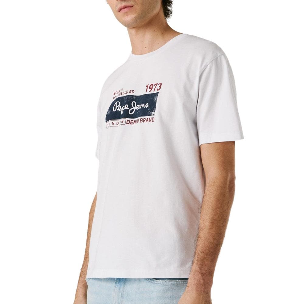 T-Shirt Blanc Homme Pepe jeans Pjl M 1