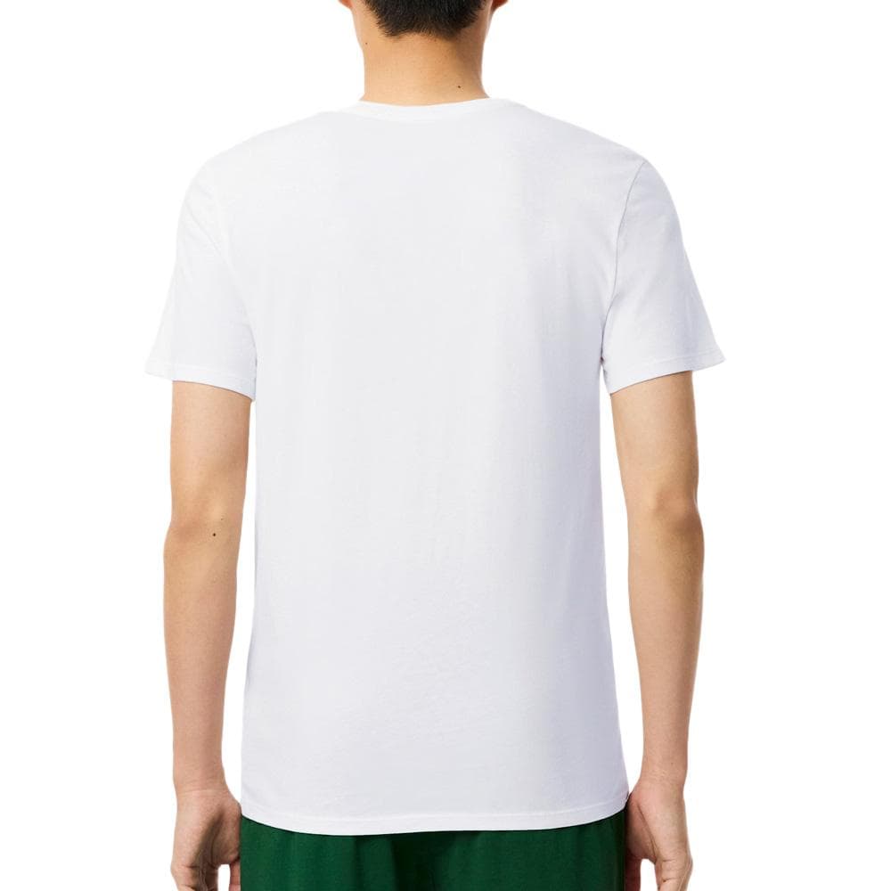 T-Shirt Blanc Homme Lacoste d'intérieur slim fit 2