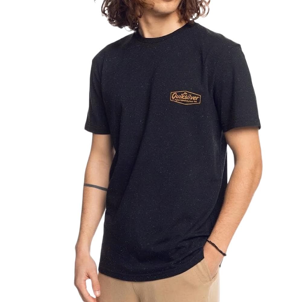 T-Shirt Noir Homme Quiksilver Familiarplace 1
