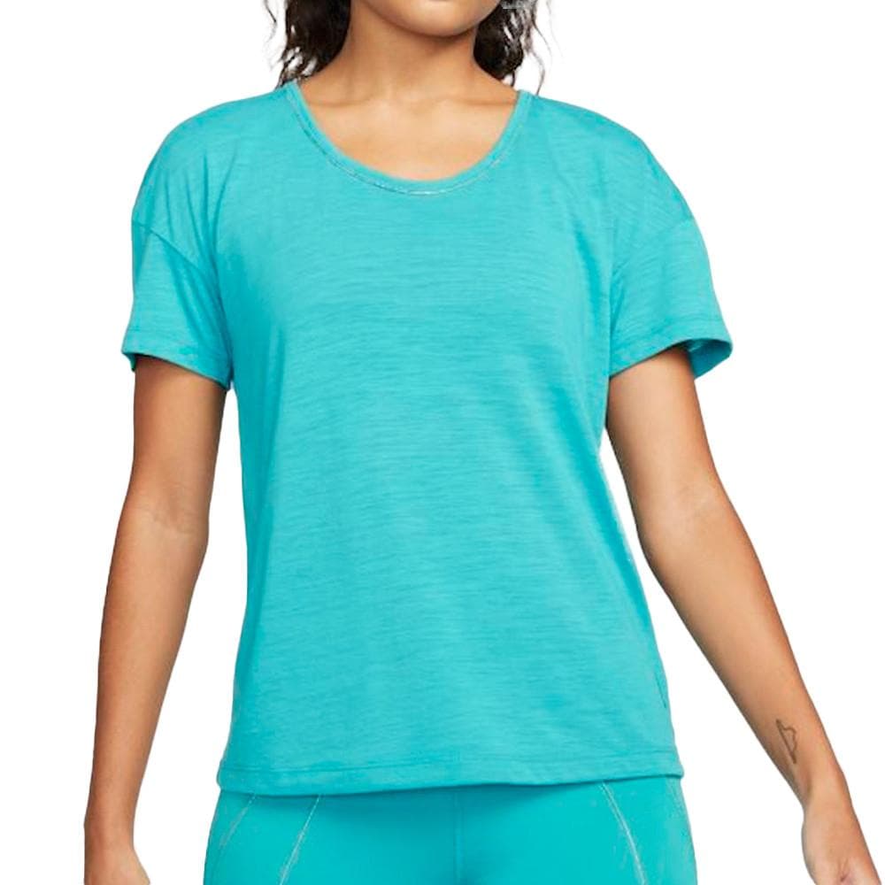 T-shirt Turquoise Femme Nike Lurex 1