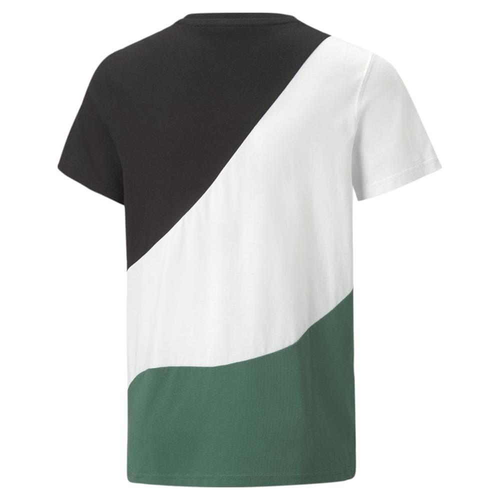 T-shirt Noir/Blanc/Vert Garçon Puma 674231-37 2
